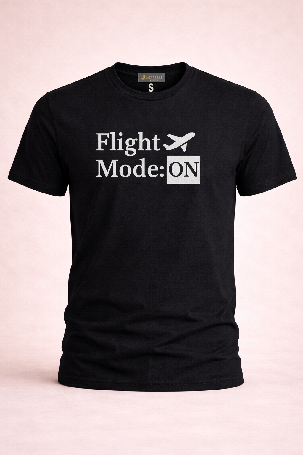 Flight Mode ON T-Shirt - Crew Essential