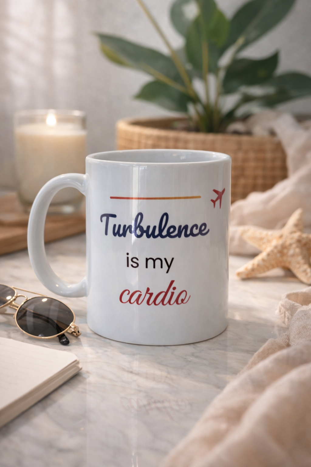 Turbulence Is My Cardio - Flight Attendant Mug