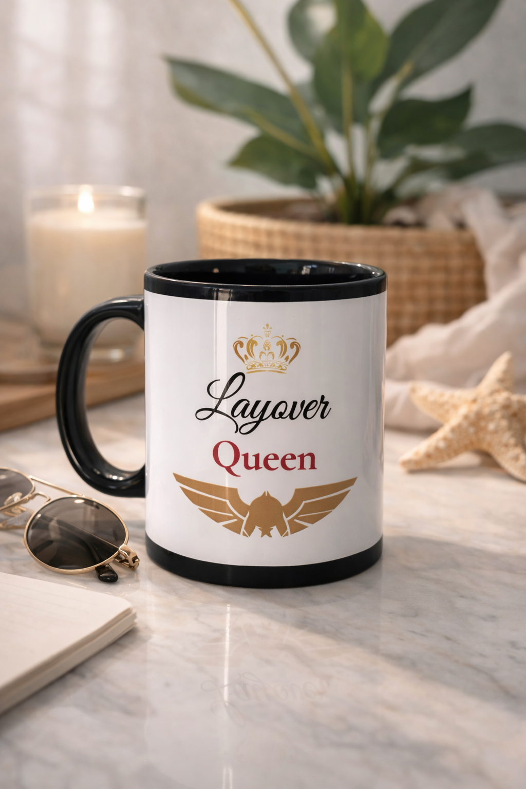 Layover Queen- Cabin Crew Mug